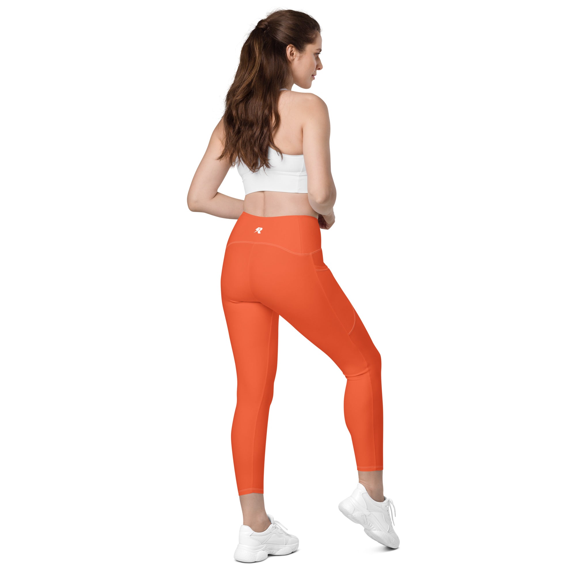 Burnt Orange Leggings with Pockets | All Sizes